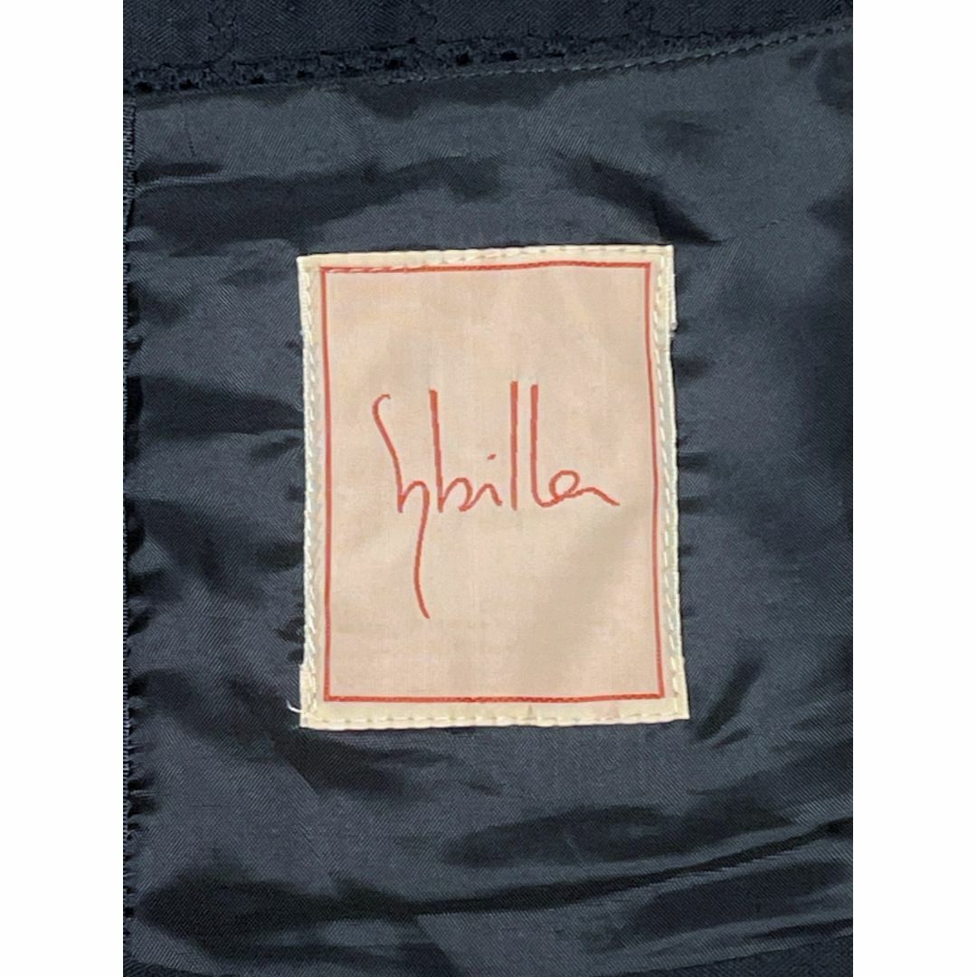 Sybilla - Sybilla シビラ ホコモモラ ロングブラック裾刺繡ワンピース ...