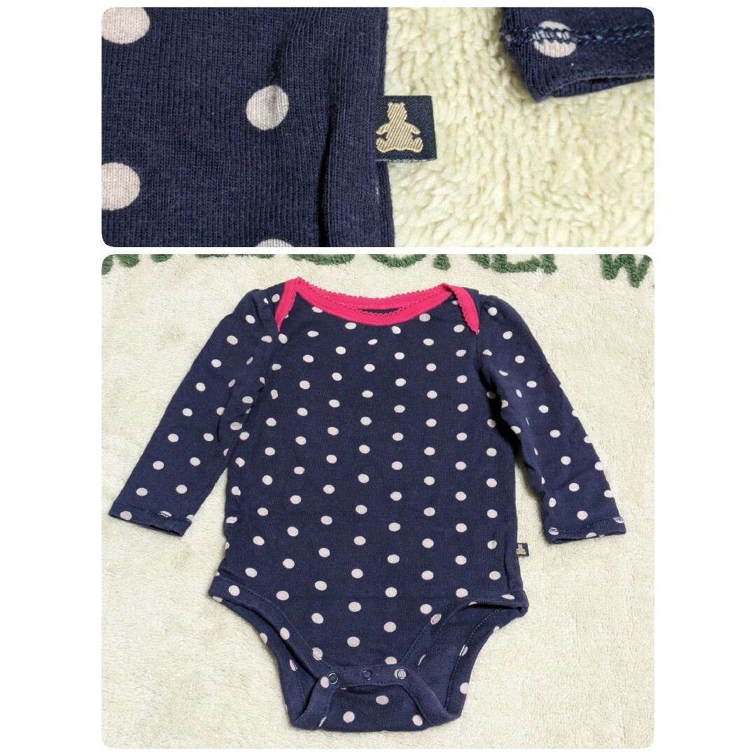 babyGAP(ベビーギャップ)のbabygap　6-12months　ロンパース肌着　4枚セット キッズ/ベビー/マタニティのベビー服(~85cm)(肌着/下着)の商品写真