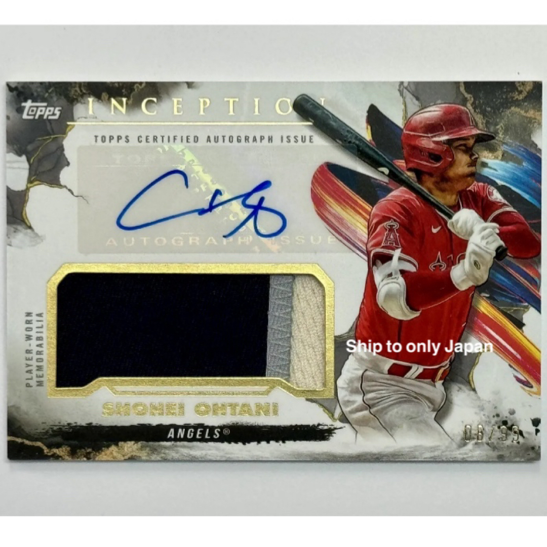 Topps - 2023 Topps INCEPTION 大谷翔平 直筆サインカード 99枚限定の