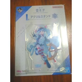 バンダイ(BANDAI)の新品　初音ミク　雪ミク　一番くじ　I賞　アクリルスタンド　second(キャラクターグッズ)