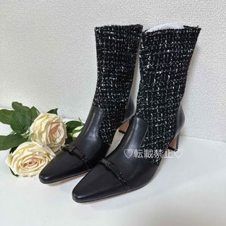 ハーリップトゥ(Her lip to)の【38】Noir Ribbon Ankle Boots(ブーツ)