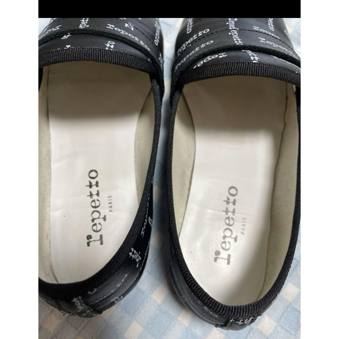 repetto(レペット)のレペットZIZI、ロゴ、レザーローファー38 レディースの靴/シューズ(ローファー/革靴)の商品写真