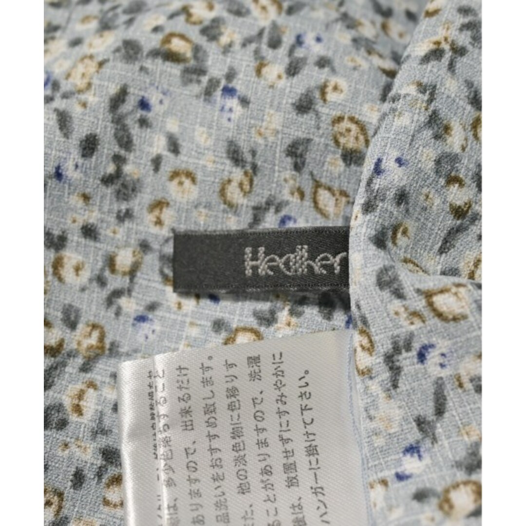 heather(ヘザー)のHeather ヘザー ワンピース F 青x白等(総柄) 【古着】【中古】 レディースのワンピース(ひざ丈ワンピース)の商品写真