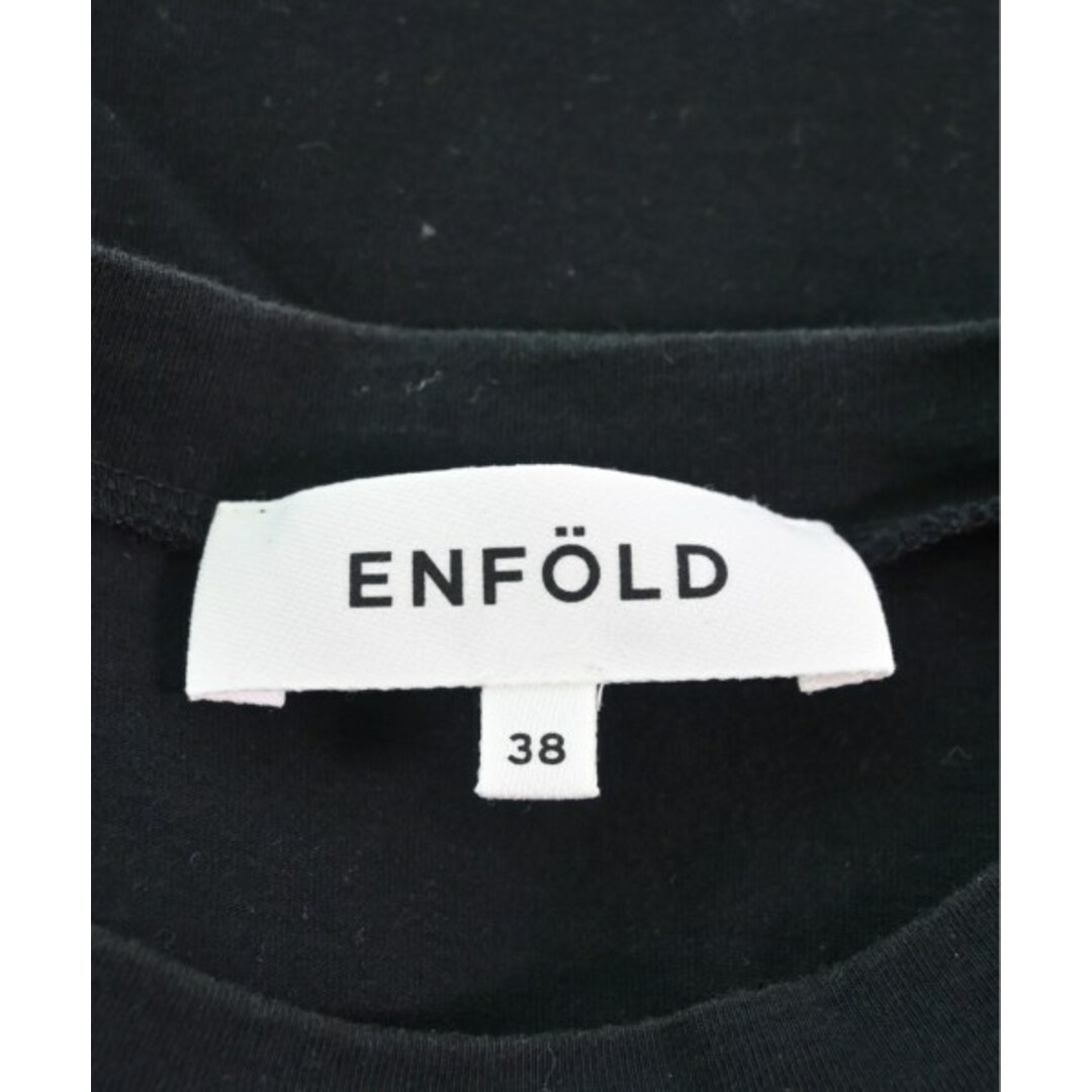 ENFOLD(エンフォルド)のENFOLD エンフォルド ノースリーブ 38(M位) 黒 【古着】【中古】 レディースのトップス(タンクトップ)の商品写真