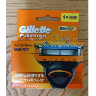 ジレット(Gillette)のジレット フュージョン 5＋1 電動タイプ 替刃4個入 新品未開封   純正品(その他)