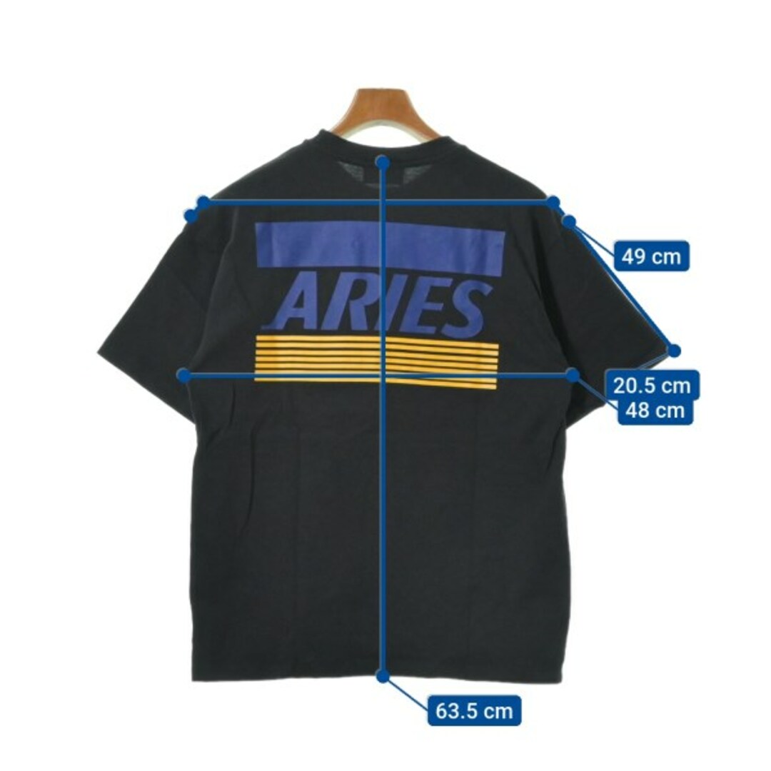 aries(アリエス)のAries アリエス Tシャツ・カットソー S 黒 【古着】【中古】 メンズのトップス(Tシャツ/カットソー(半袖/袖なし))の商品写真