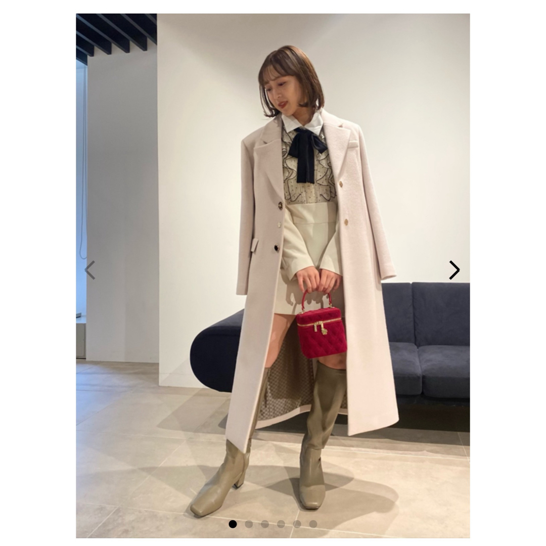 LILY BROWN(リリー ブラウン) フロントフリルミニドレス 0 サイズ LILY BROWN(リリー ブラウン) フロントフリルミニドレス 0 サイズ
