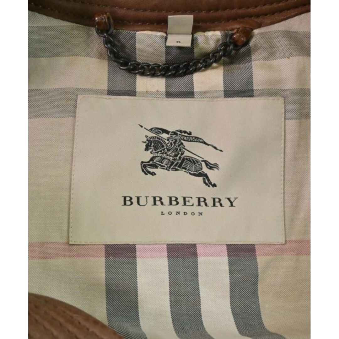 BURBERRY(バーバリー)のBURBERRY バーバリー ライダース 54(XXL位) 茶 【古着】【中古】 メンズのジャケット/アウター(ライダースジャケット)の商品写真