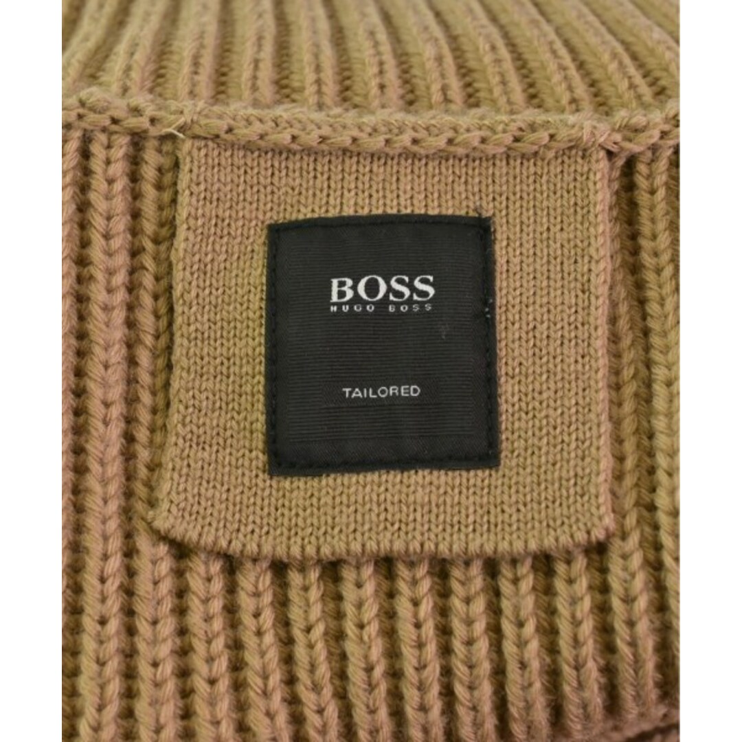 HUGO BOSS(ヒューゴボス)のHUGO BOSS ヒューゴボス ニット・セーター -(M位) 茶系 【古着】【中古】 メンズのトップス(ニット/セーター)の商品写真