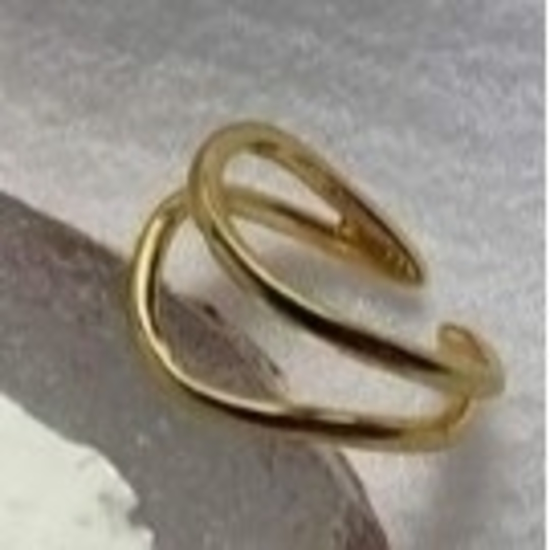 【R177】リング メンズ レディース ゴールド アクセサリー 指輪 14号 レディースのアクセサリー(リング(指輪))の商品写真