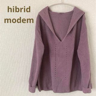 hibrid modem ハイブリッドモデム　ウール混ニットセーター(ニット/セーター)