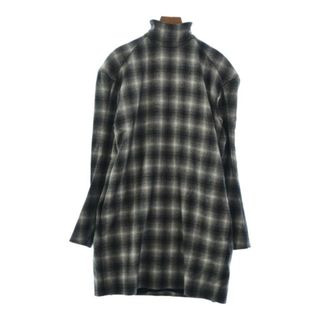 ニナリッチ(NINA RICCI)のNINA RICCI ニナリッチ ワンピース F 黒x白(チェック) 【古着】【中古】(ひざ丈ワンピース)