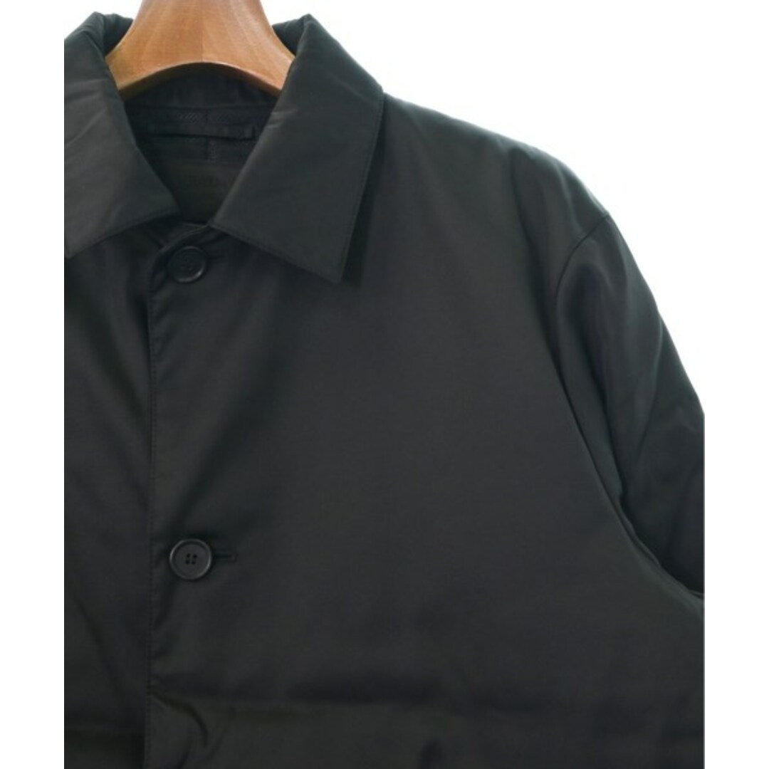 PRADA(プラダ)のPRADA プラダ ステンカラーコート 50(XL位) 黒 【古着】【中古】 メンズのジャケット/アウター(ステンカラーコート)の商品写真