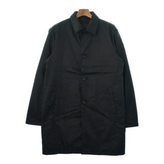 プラダ(PRADA)のPRADA プラダ ステンカラーコート 50(XL位) 黒 【古着】【中古】(ステンカラーコート)