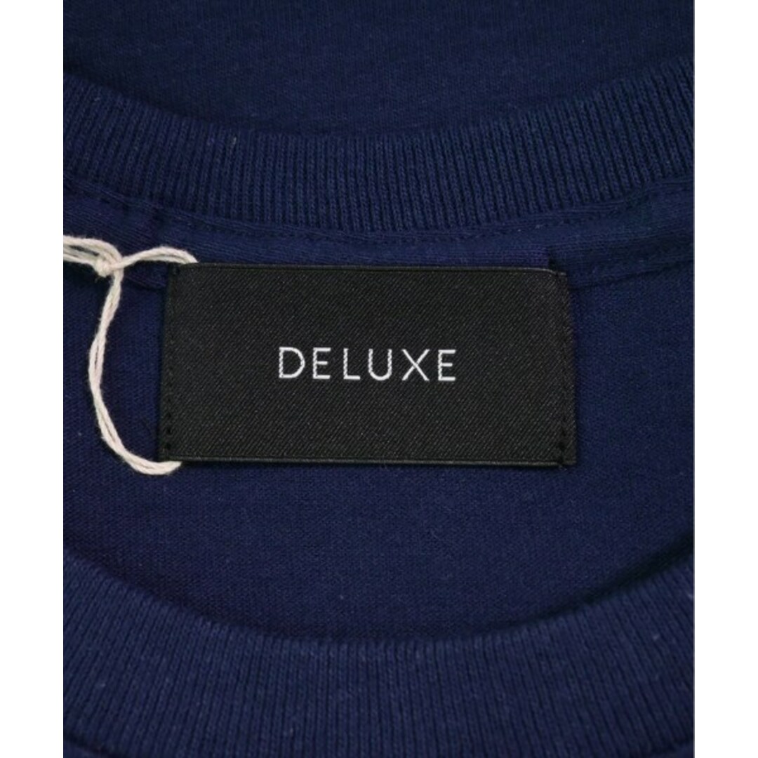 DELUXE(デラックス)のDeluxe デラックス Tシャツ・カットソー XL 紺 【古着】【中古】 メンズのトップス(Tシャツ/カットソー(半袖/袖なし))の商品写真