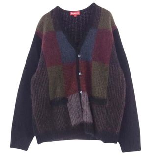 シュプリーム(Supreme)のSupreme シュプリーム カーディガン Brushed Grid Cardigan ブラッシュド グリッド セーター マルチカラー系 L【中古】(カーディガン)