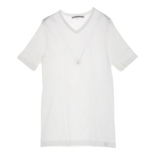 クロムハーツ(Chrome Hearts)のCHROME HEARTS クロムハーツ（原本無） Ｔシャツ グンゼ Vネック 無地 半袖 Tシャツ ホワイト系 M【極上美品】【中古】(シャツ)