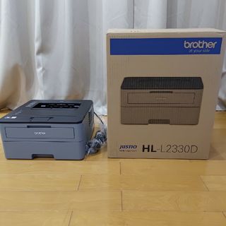 ブラザー(brother)のbrother ジャスティオ モノクロレーザープリンター HL-L2330D(PC周辺機器)