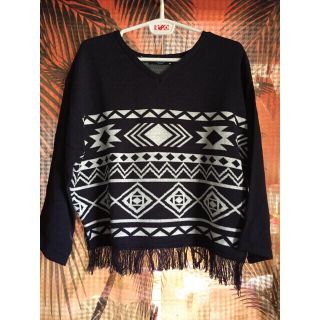 アズールバイマウジー(AZUL by moussy)のネイティブ柄 AZUL トップス(カットソー(長袖/七分))