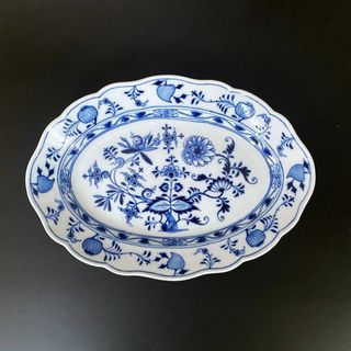 【美品】Meissen★マイセン　ブルーオニオン　大皿★34cm★１級品(食器)