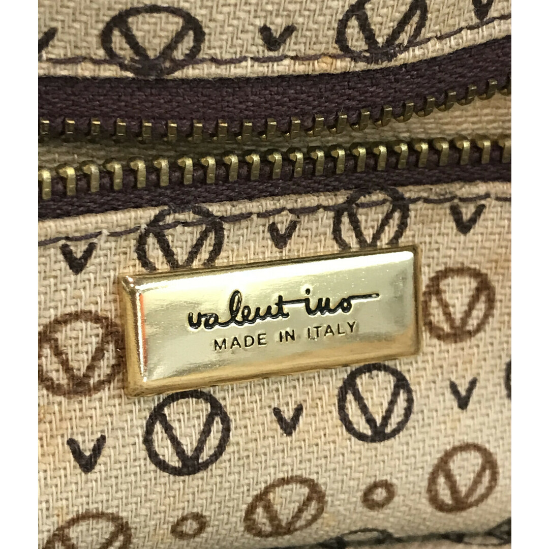 VALENTINO(ヴァレンティノ)のバレンチノ ボーダー柄ショルダーバッグ 肩掛け ゴールドチェーン レディース レディースのバッグ(ショルダーバッグ)の商品写真