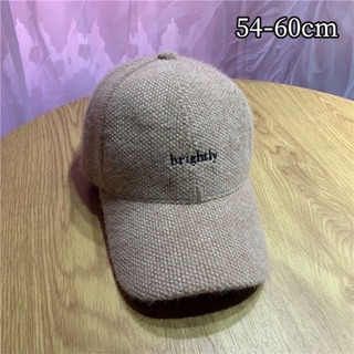 【数量限定】韓国 秋冬 Mサイズ キャップ 新品 シンプル ベージュ 帽子　ボア(ハンチング/ベレー帽)