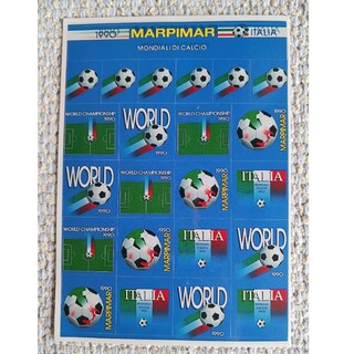 1990年サッカーFIFAワールドカップ イタリア大会 ポストカード(記念品/関連グッズ)