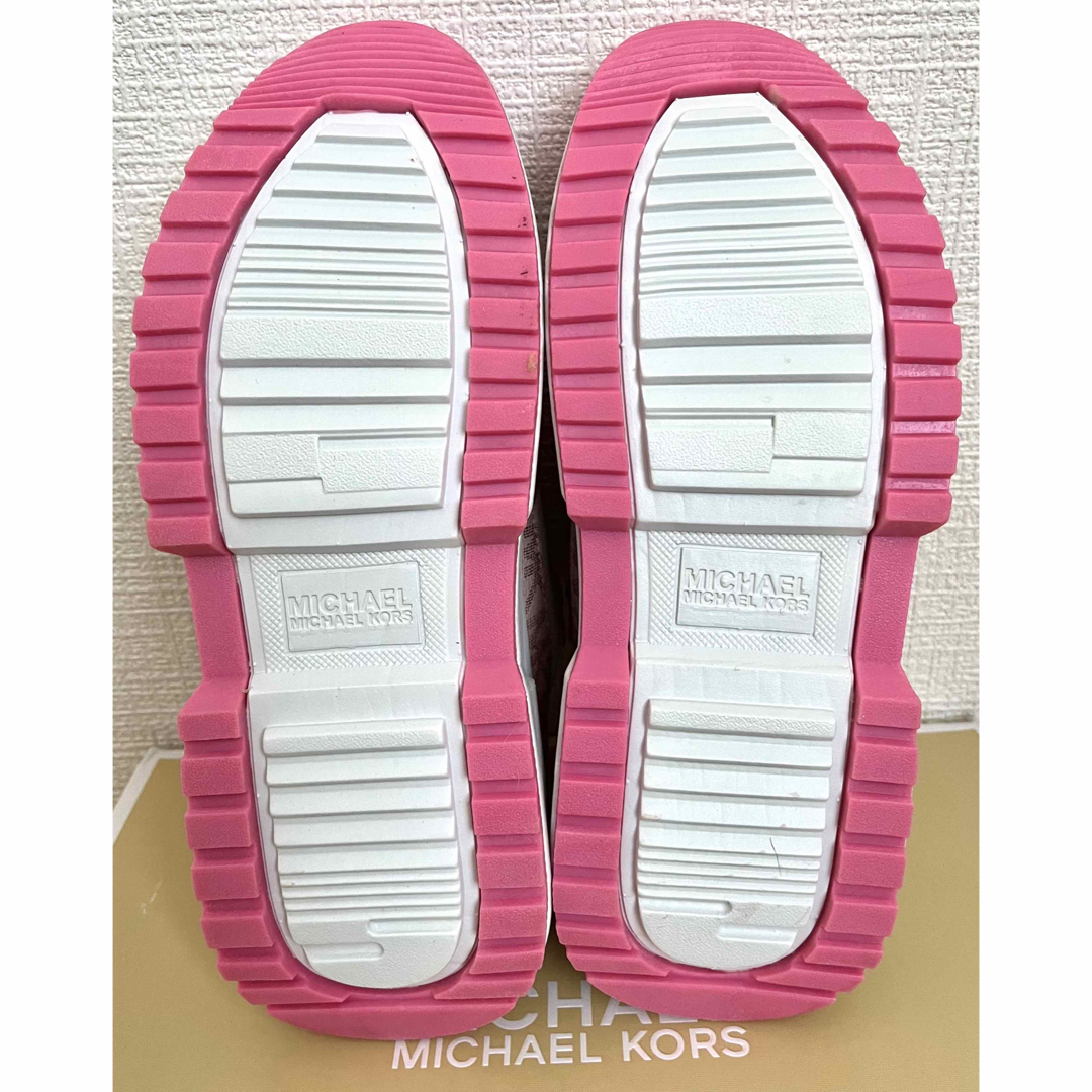 MICHAEL KORS - マイケルコース キッズ スニーカー ピンク 21cm MICHAEL KORS - マイケルコース キッズ スニーカー ピンク 21cm