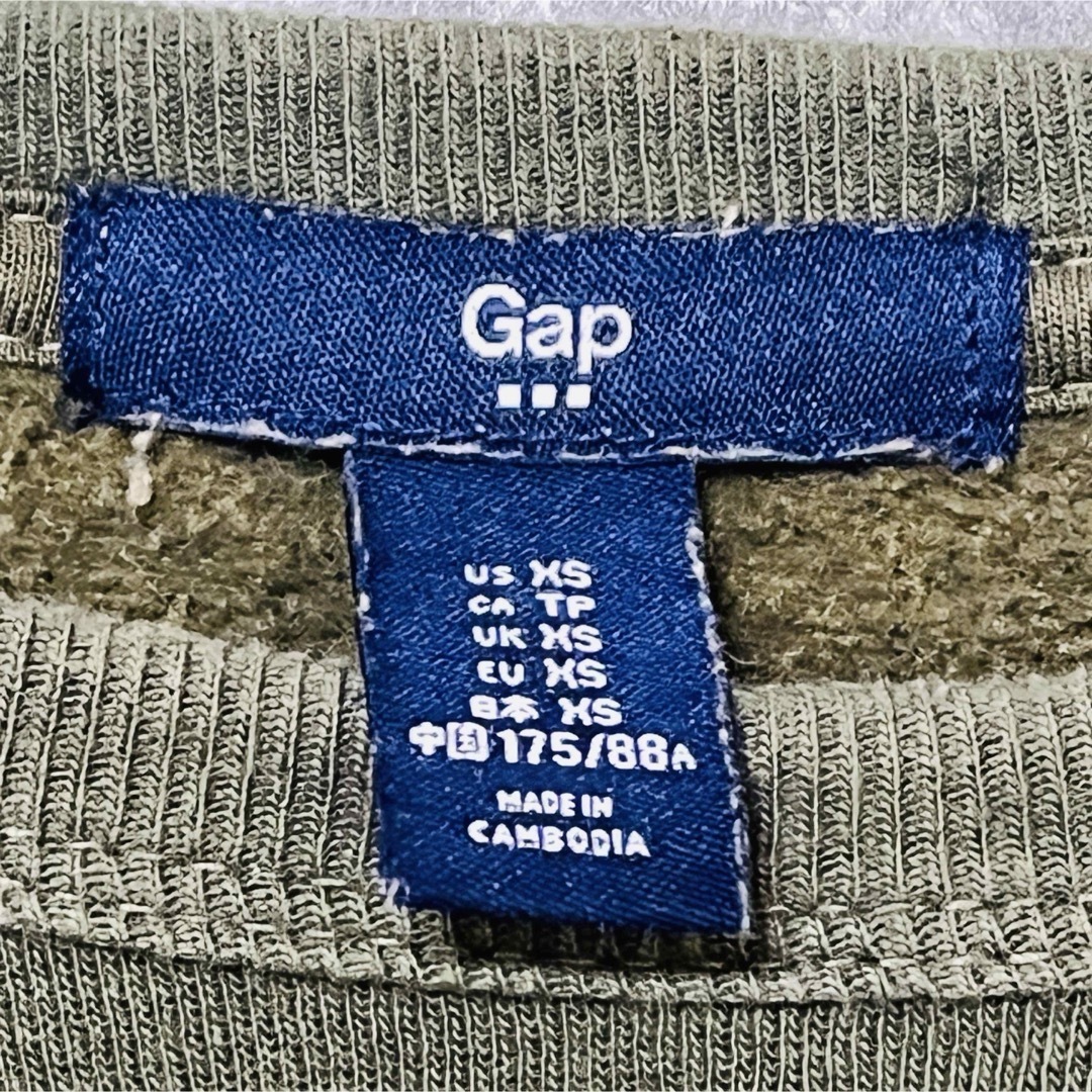 GAP - GAPトレーナー スウェット OLD GAP レディース XS モス GAP - GAPトレーナー スウェット OLD GAP レディース XS モス