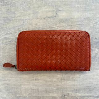 ボッテガヴェネタ(Bottega Veneta)のBottega Veneta イントレチャート レザー 長財布 ロングウォレット(財布)