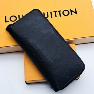 ルイヴィトン(LOUIS VUITTON)のルイヴィトン【極美品】モノグラムシャドウジッピーウォレットヴェルティカルブラック(その他)