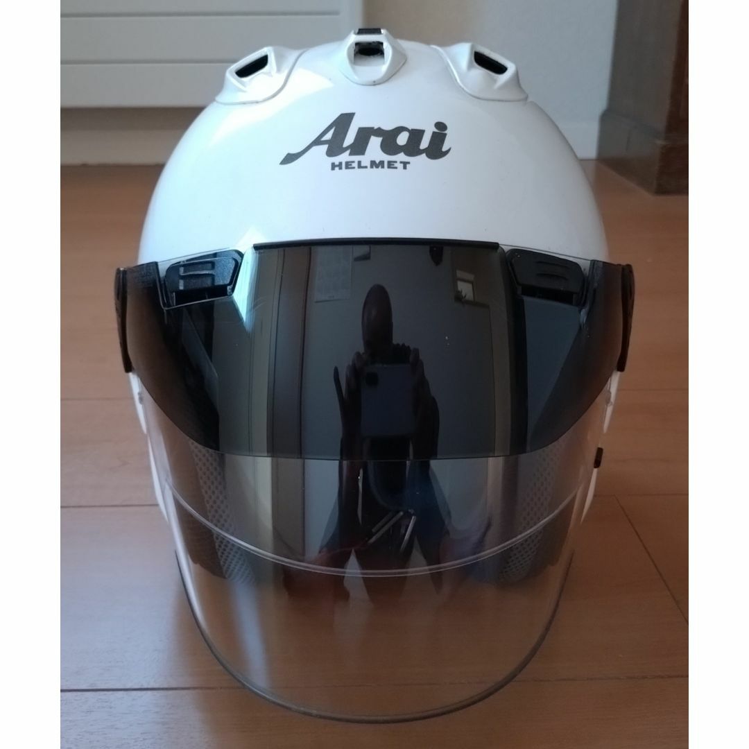 Arai(アライ)のアライヘルメットVZ-Ramグラスホワイト　サイズM 自動車/バイクのバイク(ヘルメット/シールド)の商品写真