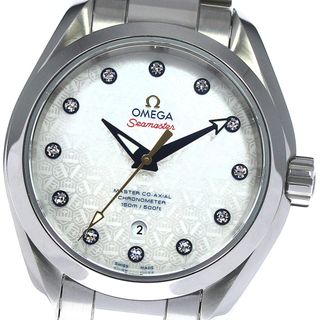 オメガ(OMEGA)のオメガ OMEGA 231.10.34.20.55.003 シーマスター アクアテラ ライダーカップMOP 12Pダイヤ 自動巻き レディース 美品 箱・保証書付_795760(腕時計)