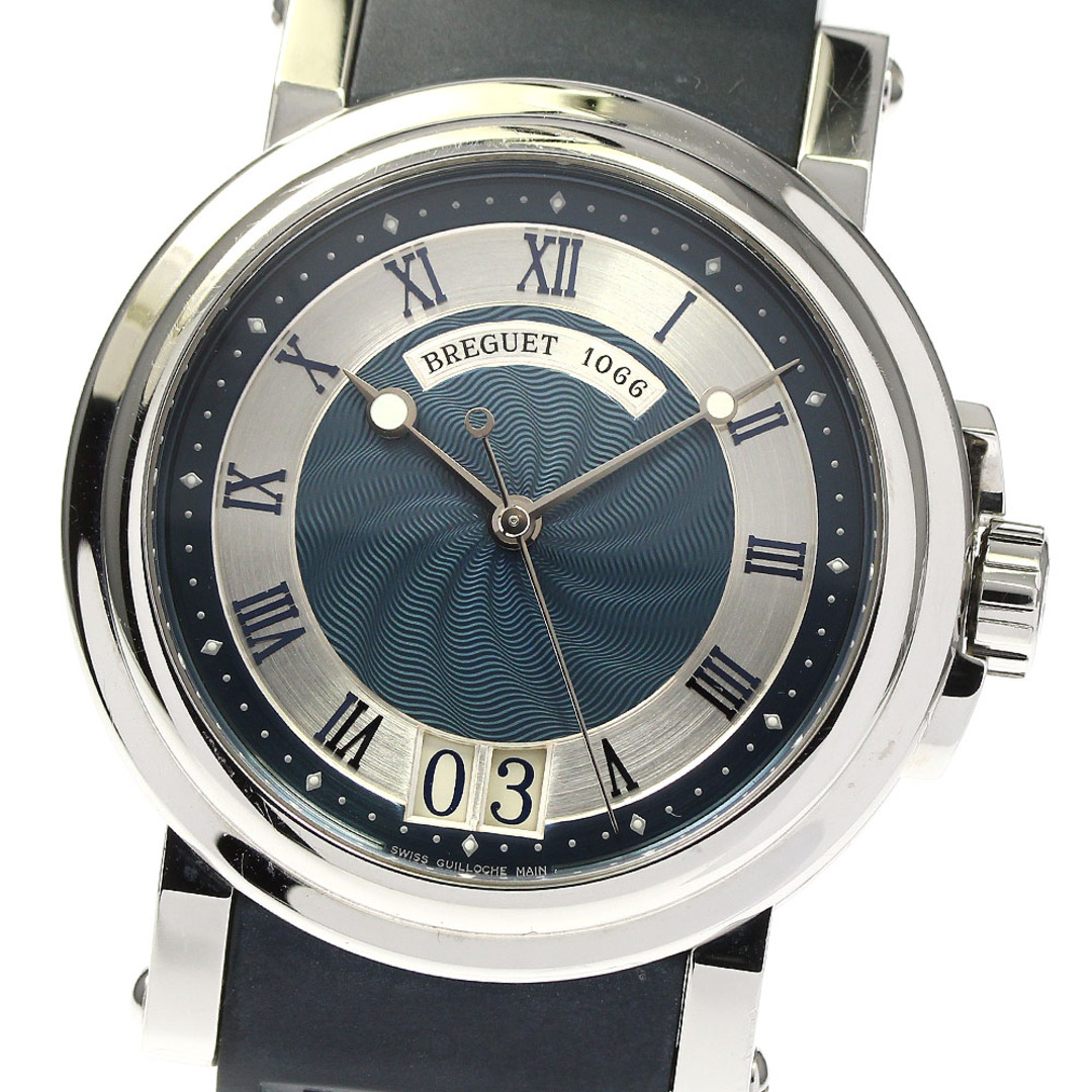 Breguet(ブレゲ)のブレゲ Breguet 5817ST/V2/5V8 マリーン2 ラージデイト 自動巻き メンズ 箱・保証書付き_791012 メンズの時計(腕時計(アナログ))の商品写真