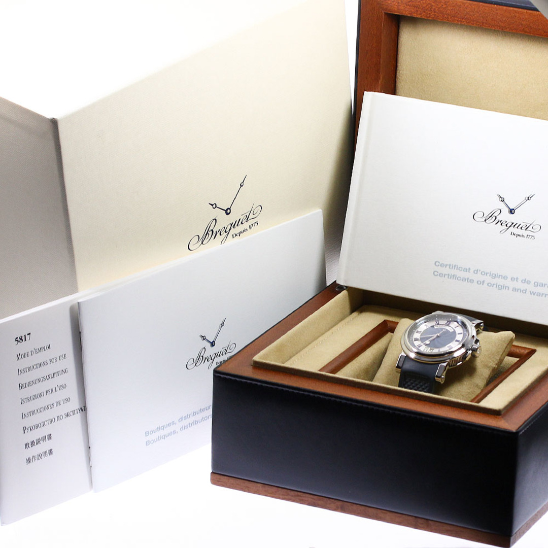 Breguet(ブレゲ)のブレゲ Breguet 5817ST/V2/5V8 マリーン2 ラージデイト 自動巻き メンズ 箱・保証書付き_791012 メンズの時計(腕時計(アナログ))の商品写真