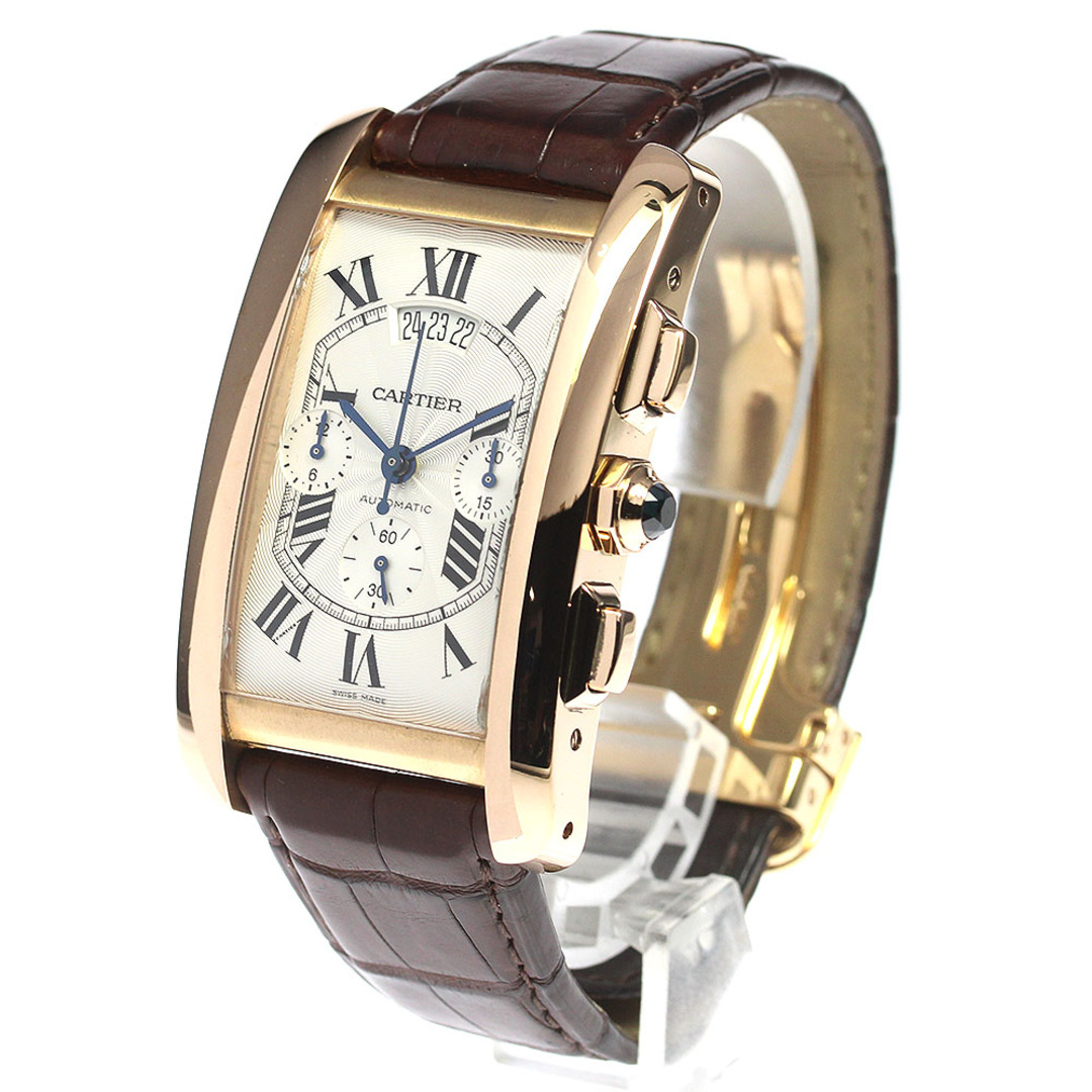 Cartier(カルティエ)のカルティエ CARTIER W2609356 タンクアメリカン K18PG クロノグラフ 自動巻き メンズ _792347 メンズの時計(腕時計(アナログ))の商品写真
