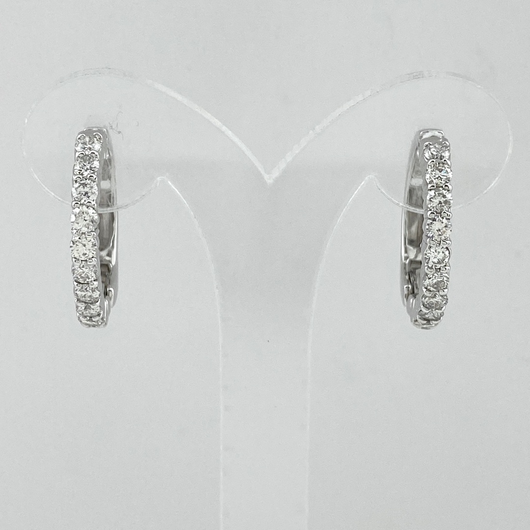 メレダイヤ デザインイヤリング 19.3×2.3 K18GoodFairクラリティ