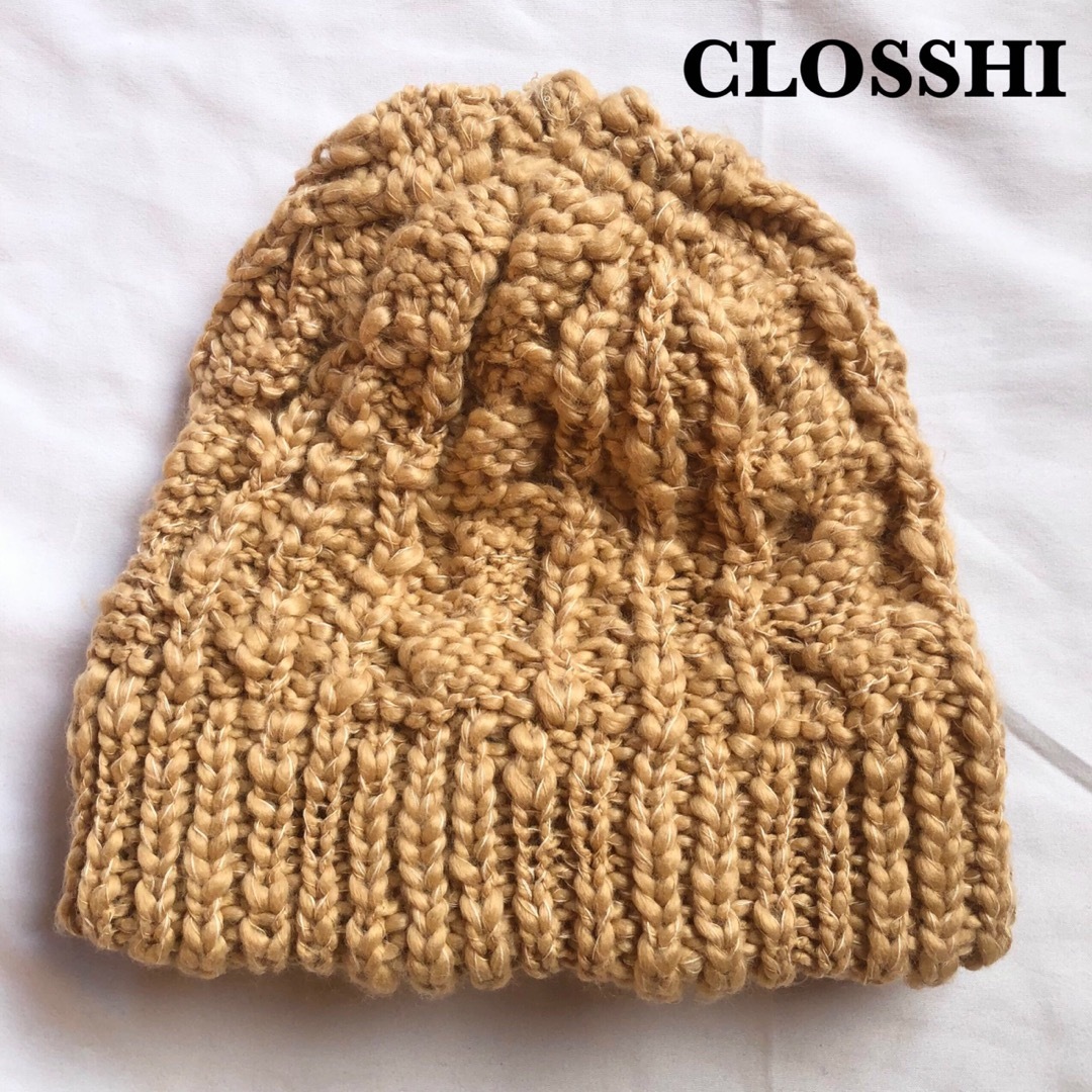 CLOSSHI】飾り編み ニット帽の通販 by A's shop｜ラクマ