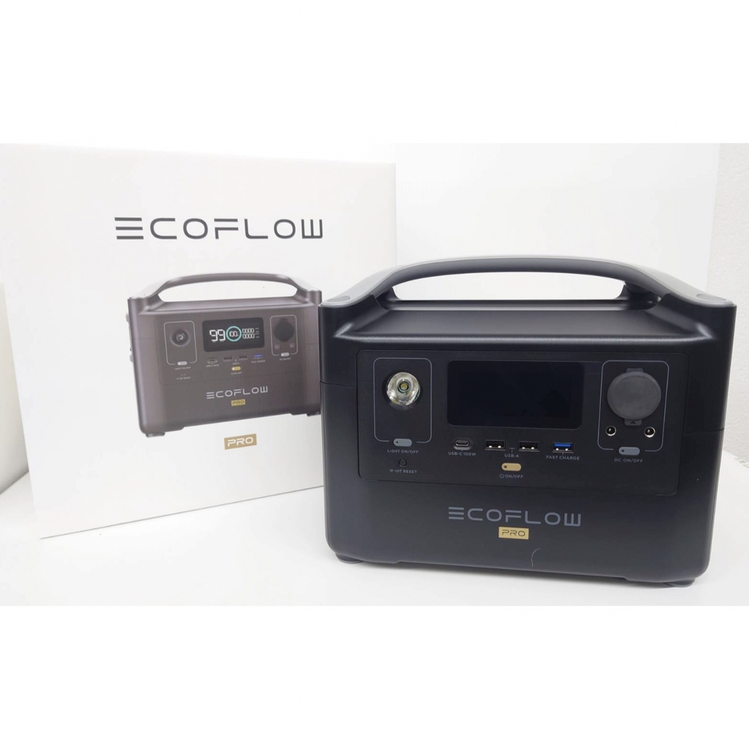 EcoFlow RIVER Pro エコフロー600 ポータブルバッテリー 電源日用品/生活雑貨/旅行