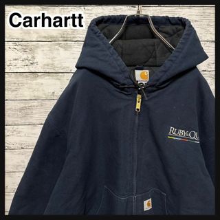 カーハート(carhartt)の1218【希少3XL】カーハート☆企業刺繍ロゴキルティングアクティブジャケット(ブルゾン)