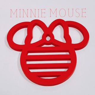 131 ♡・♡ミニーちゃん MINNIE MOUSE 鍋敷き ♡・♡