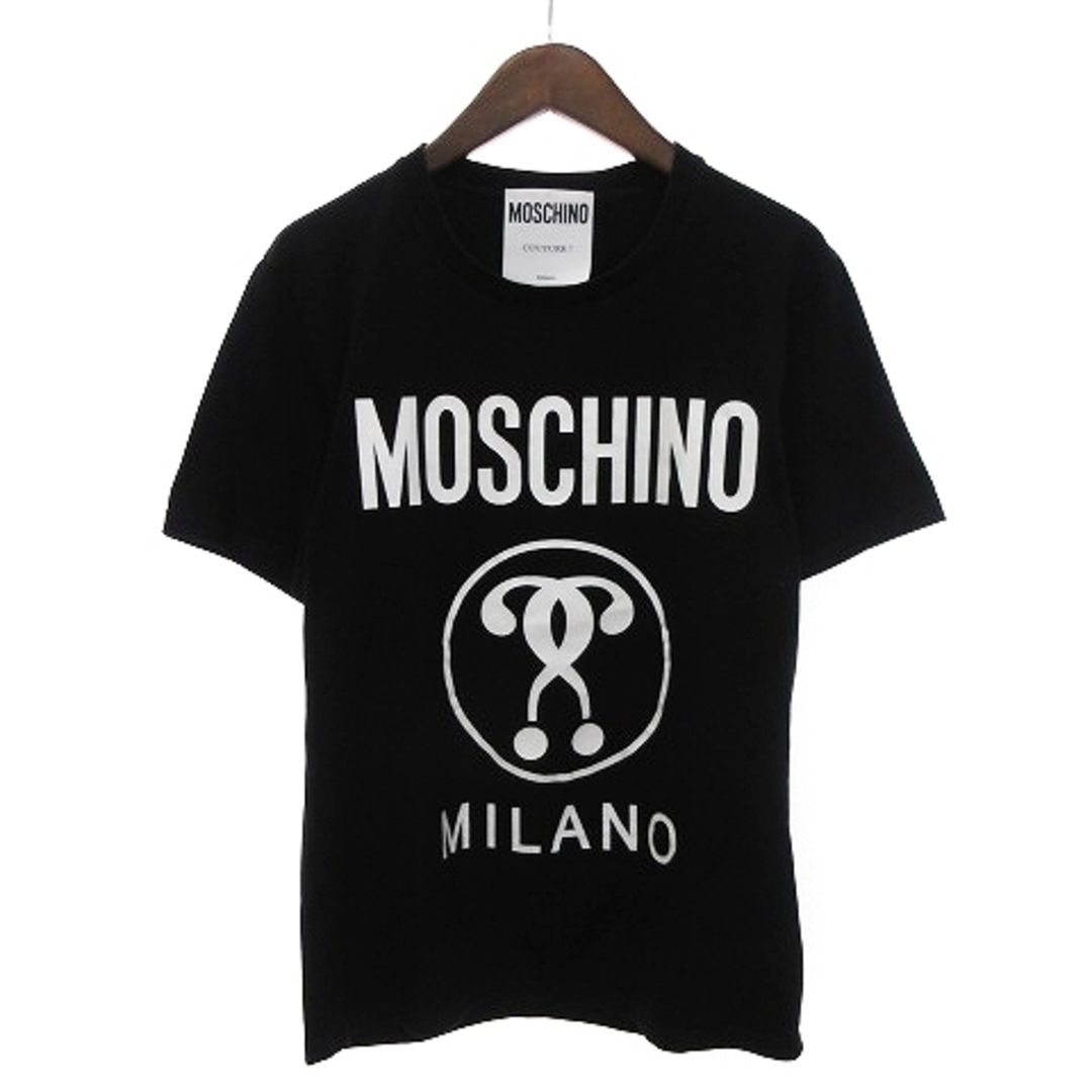 MOSCHINO(モスキーノ)のモスキーノ 20SS フロント ロゴ プリント Tシャツ 半袖 ブラック I48 メンズのトップス(Tシャツ/カットソー(半袖/袖なし))の商品写真