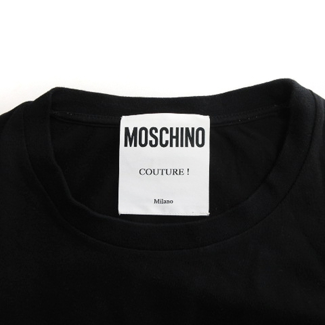 MOSCHINO(モスキーノ)のモスキーノ 20SS フロント ロゴ プリント Tシャツ 半袖 ブラック I48 メンズのトップス(Tシャツ/カットソー(半袖/袖なし))の商品写真