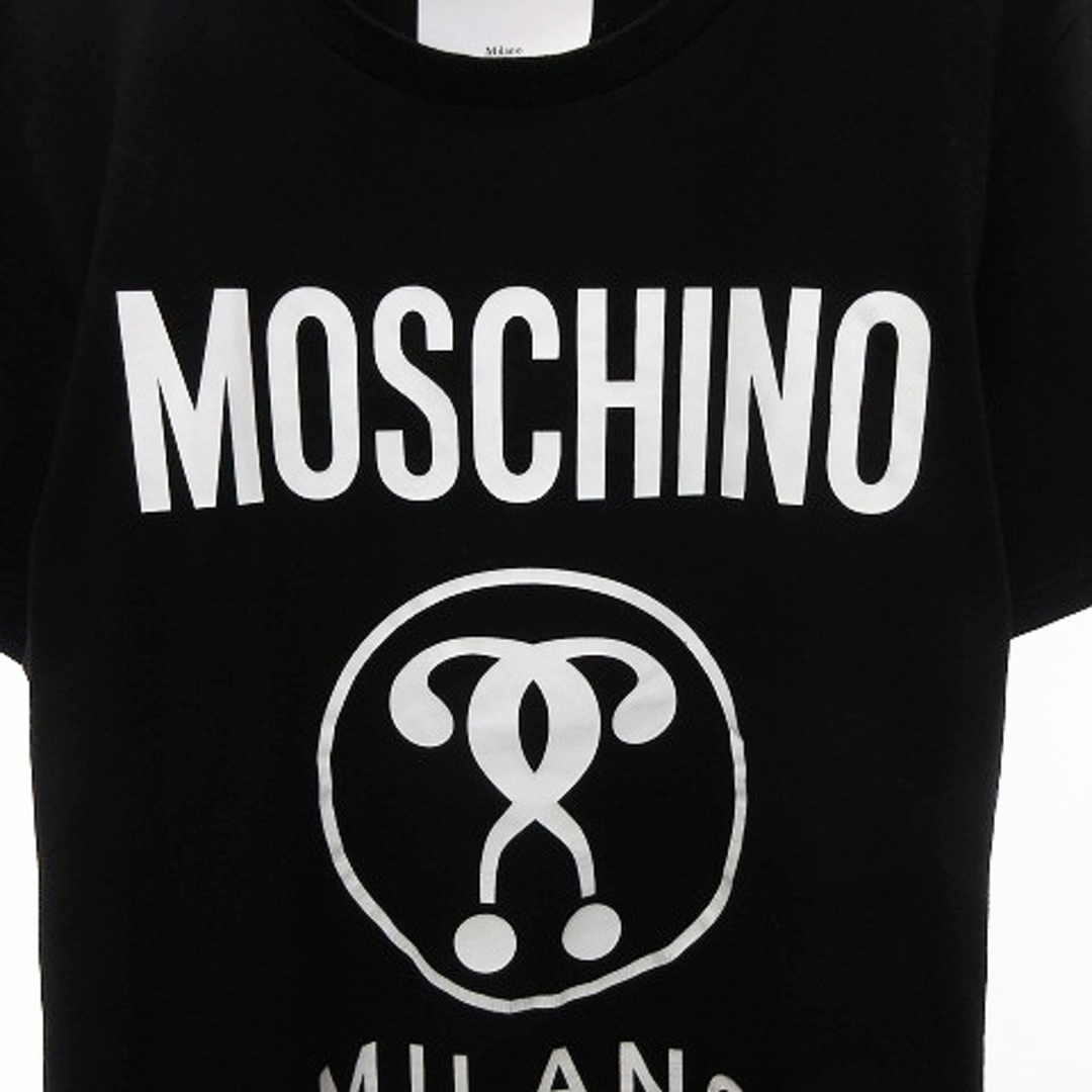 MOSCHINO(モスキーノ)のモスキーノ 20SS フロント ロゴ プリント Tシャツ 半袖 ブラック I48 メンズのトップス(Tシャツ/カットソー(半袖/袖なし))の商品写真