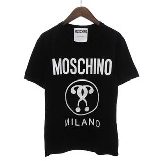 モスキーノ(MOSCHINO)のモスキーノ 20SS フロント ロゴ プリント Tシャツ 半袖 ブラック I48(Tシャツ/カットソー(半袖/袖なし))