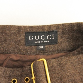 Gucci - グッチ スカート タイト ひざ丈 ウール カシミヤ混 イタリア製