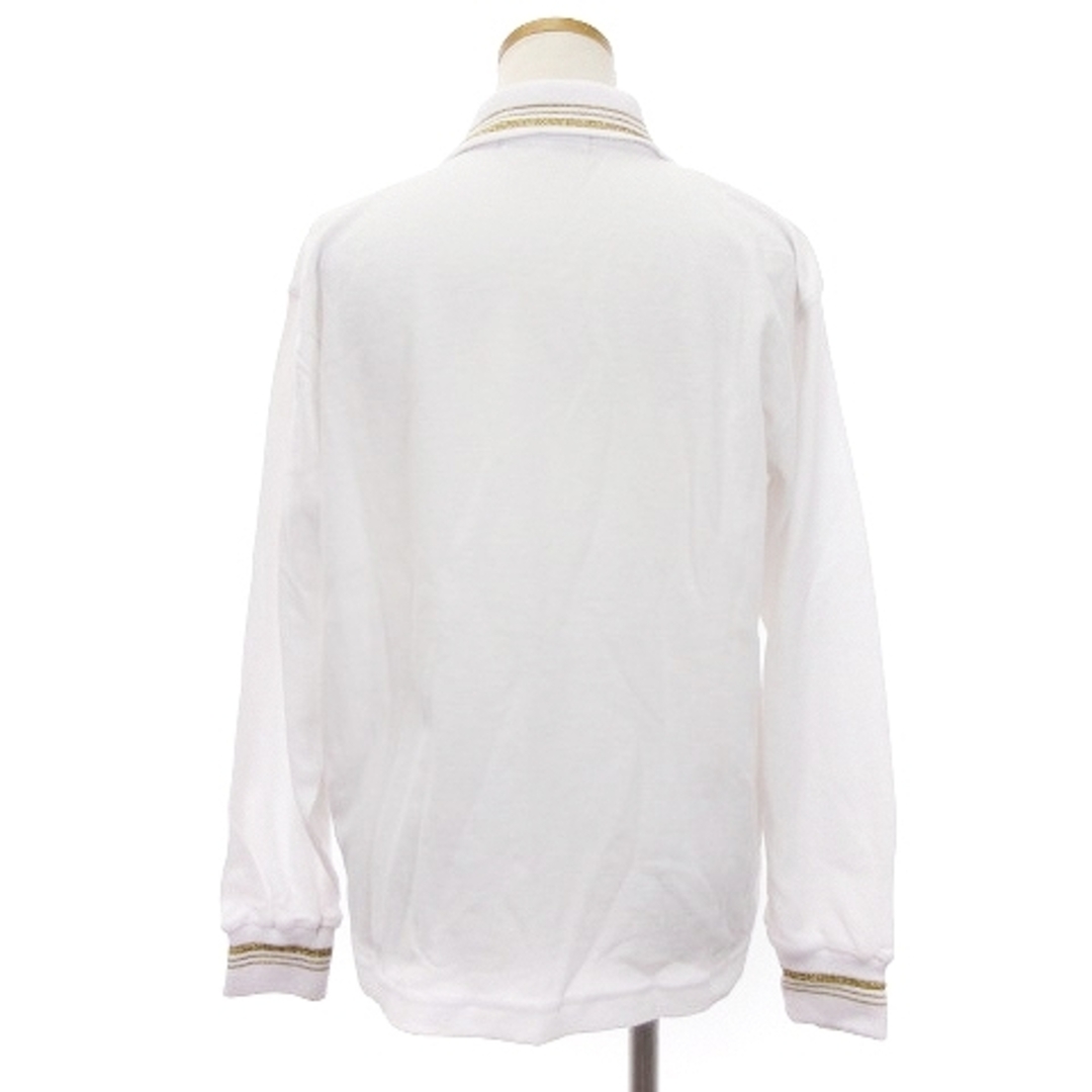other(アザー)のVALENTINO MONICA ポロシャツ 長袖 レタリング刺繍 ホワイト M レディースのトップス(ポロシャツ)の商品写真