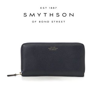 スマイソン(Smythson)の新品 定価6.1万円 SMYTHSON BURLINGTON 長財布 ネイビー(長財布)