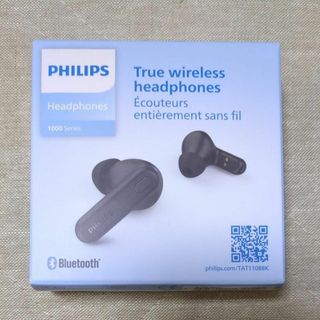 フィリップス(PHILIPS)の新品未開封★PHILIPS 完全ワイヤレスイヤフォン TAT1108BK/97(ヘッドフォン/イヤフォン)