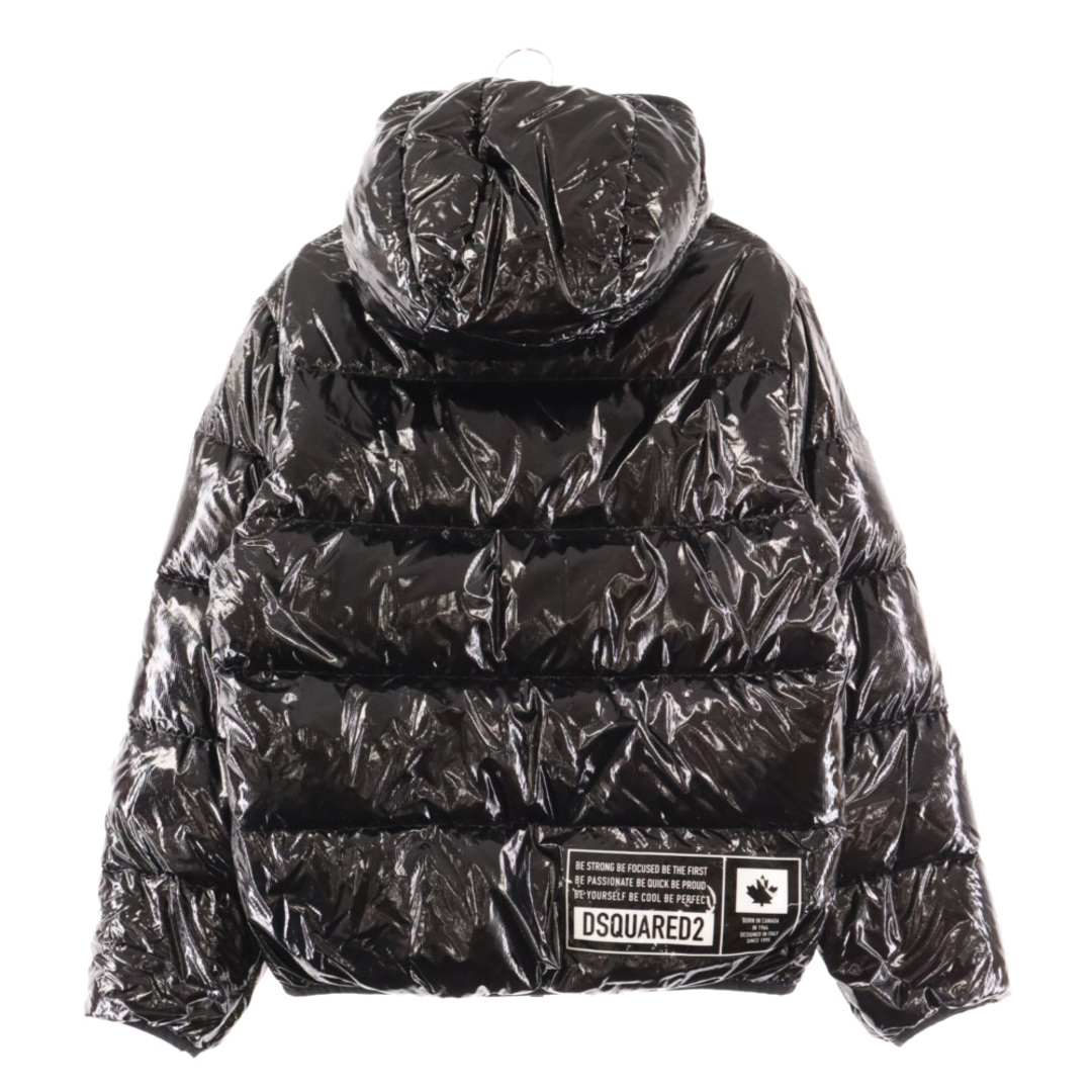 DSQUARED2(ディースクエアード)のDSQUARED2 ディースクエアード Glossy Puffer Jacket S74AM1201S54056 ナイロン ダウンジャケット アウター ブラック メンズのジャケット/アウター(ダウンジャケット)の商品写真